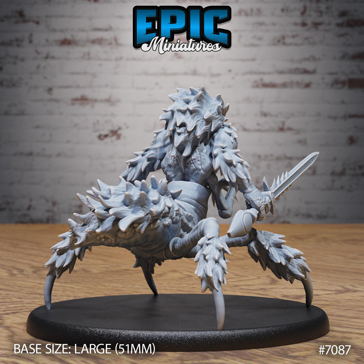 Were Spider Option #7087 back DND miniature Transylvania Adventure 16k resin