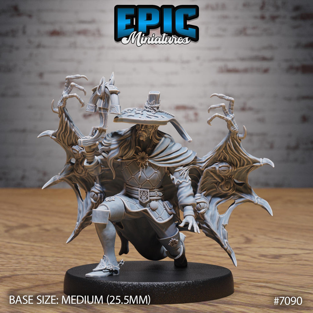 Vampire Hunter Option #7090 front DND miniature Transylvania Adventure 16k resin