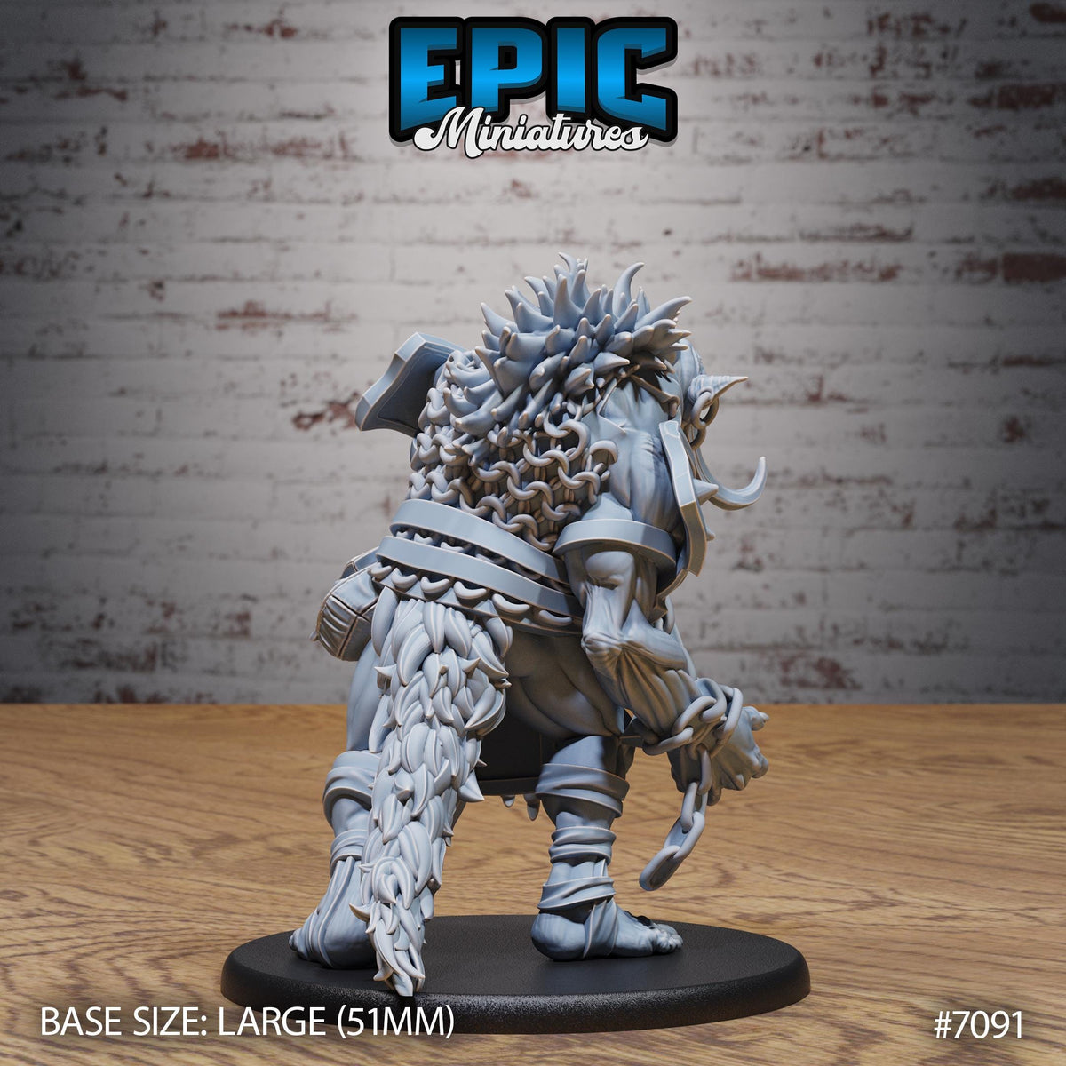 Captured Blood Troll Option #7091 back DND miniature Transylvania Adventure 16k resin