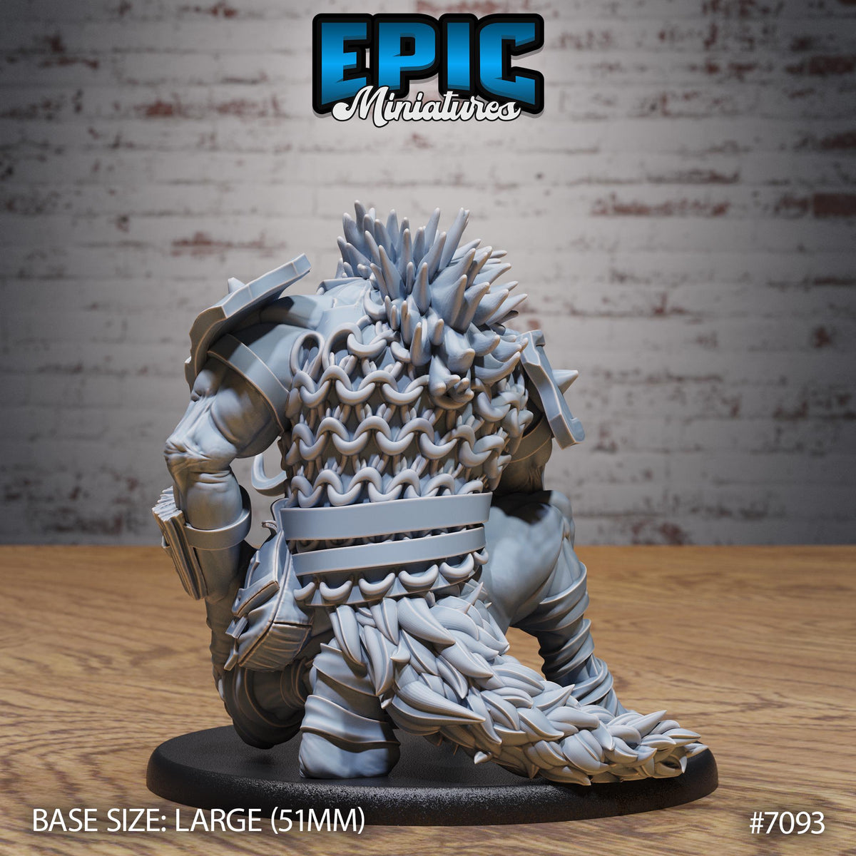 Captured Blood Troll Option #7093 back DND miniature Transylvania Adventure 16k resin