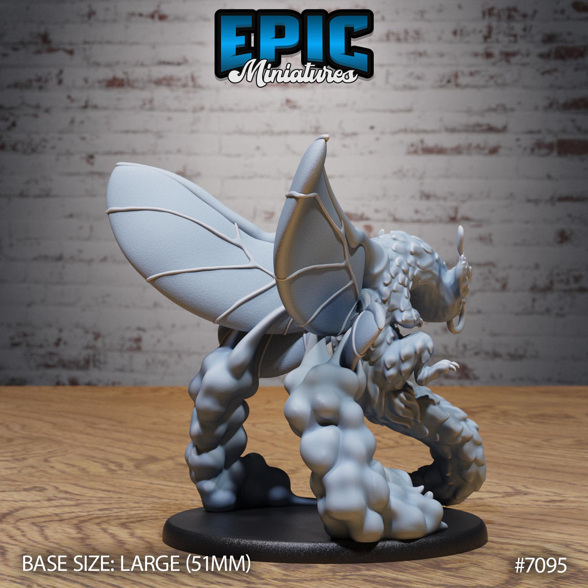 Fairy Dragon Option #7095 back DND miniature Natural Magic 16k resin