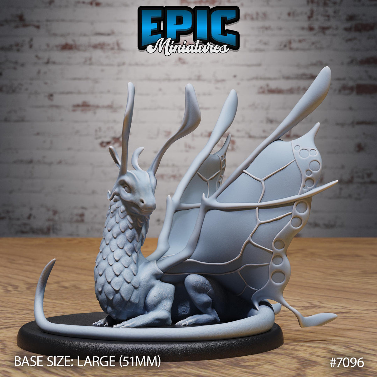 Fairy Dragon Option #7096 front DND miniature Natural Magic 16k resin