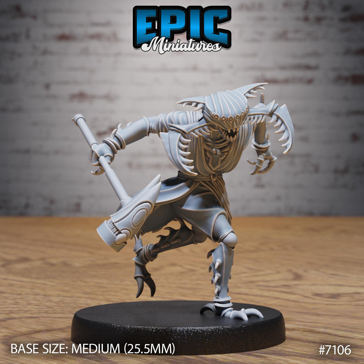 Pincer Insectoid Option #7106 front DND miniature Natural Magic 16k resin