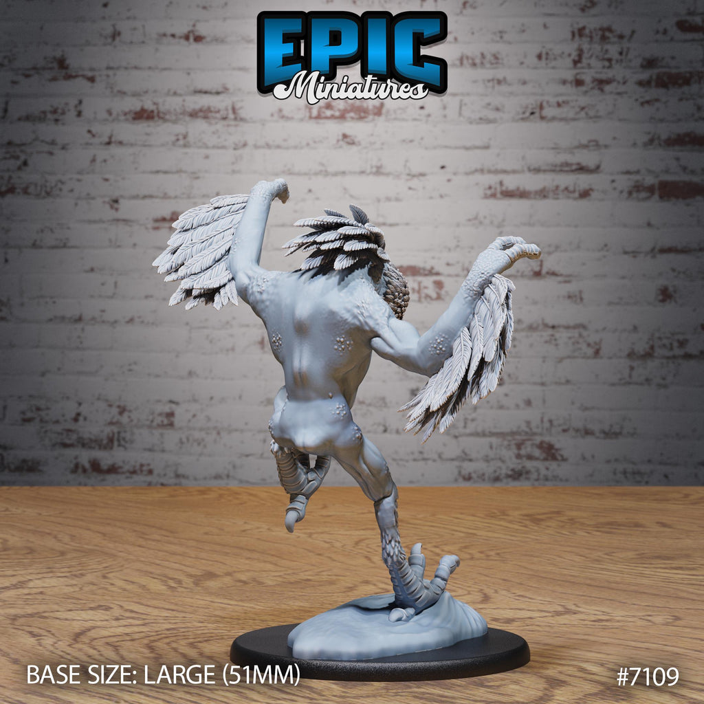 Owl Beast Option #7109 back DND miniature Natural Magic 16k resin