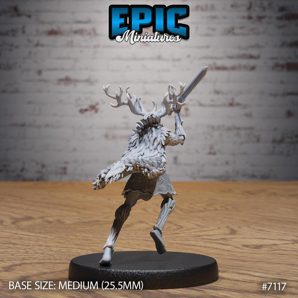 Green Knight Guardian Option #7117 back DND miniature Natural Magic 16k resin