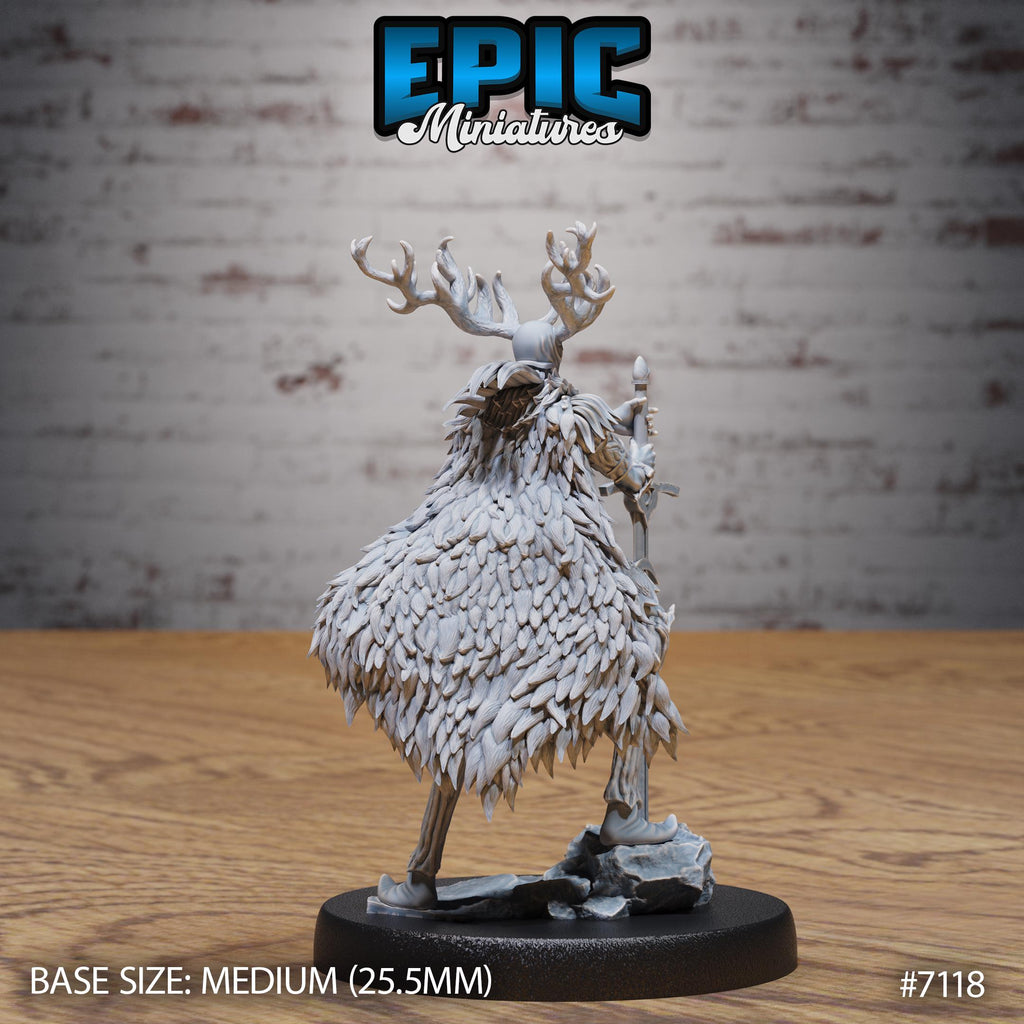 Green Knight Guardian Option #7118 back DND miniature Natural Magic 16k resin