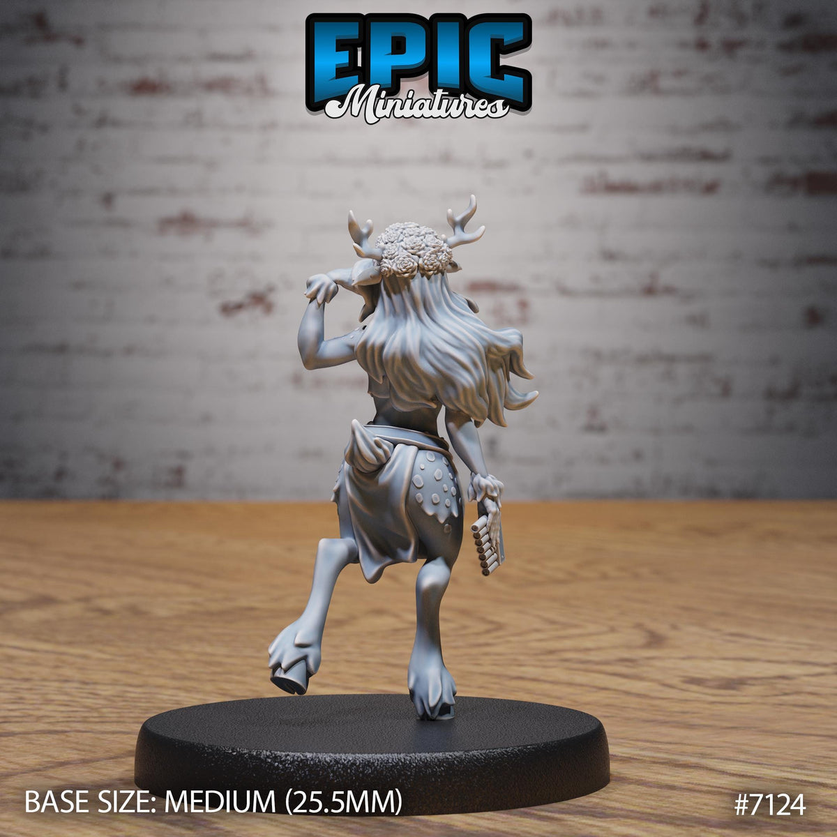 Deer Folk Option #7124 back DND miniature Natural Magic 16k resin