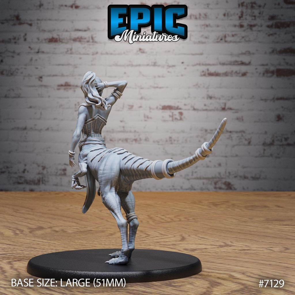 Raptor Centaur Female Option #7129 back DND miniature Natural Magic 16k resin