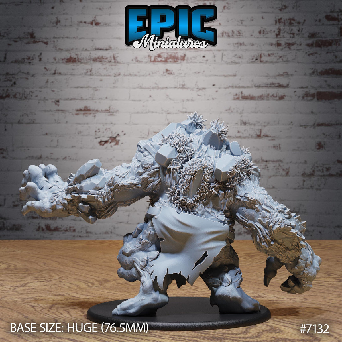 Nature Troll Option #7132 back DND miniature Natural Magic 16k resin