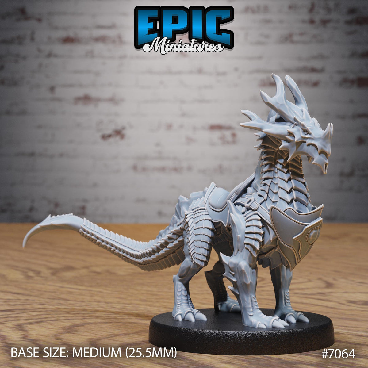 Obsidian Guard Drake Option #7064 (2) front DND miniature Transylvania Adventure 16k resin