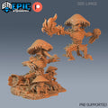 Fungus Tree 2 Set of 2 DND miniatures group photo Eternal Fungi