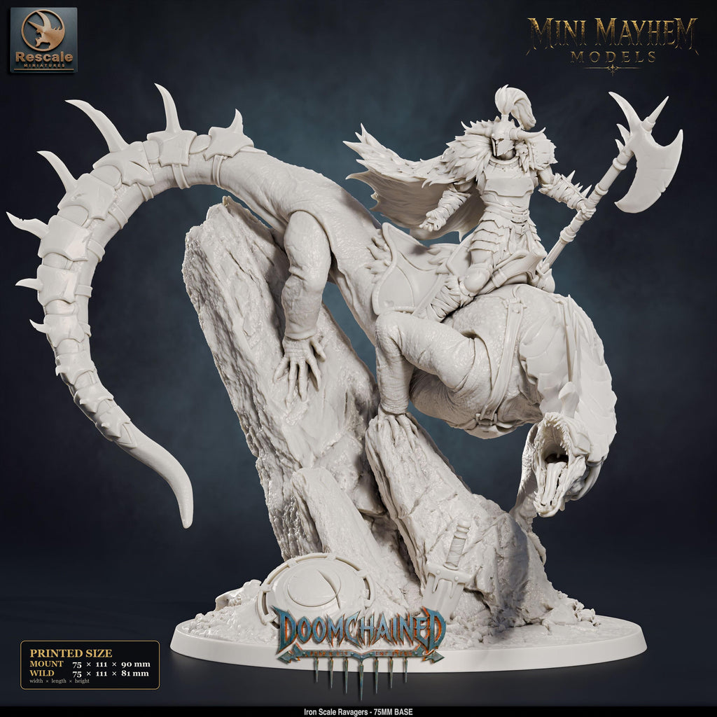 Iron Scale Ravager A DND miniature Doomchained Rescale Miniatures