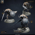 Doom Ravager Sword and Shield | group photo | DND miniatures Doomchained Rescale Miniatures