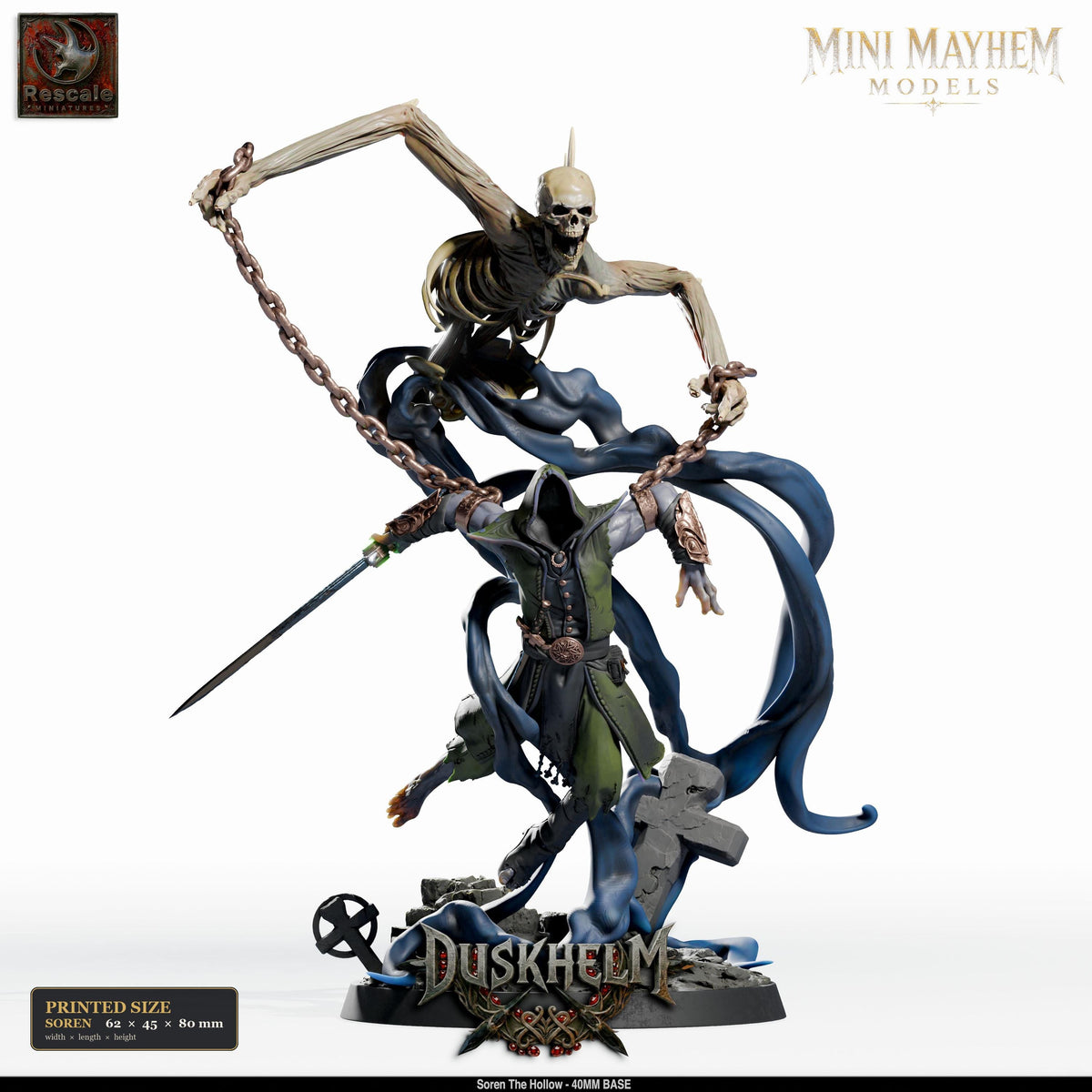 Soren the Hollow | group photo | DND miniatures Duskhelm Rescale Miniatures