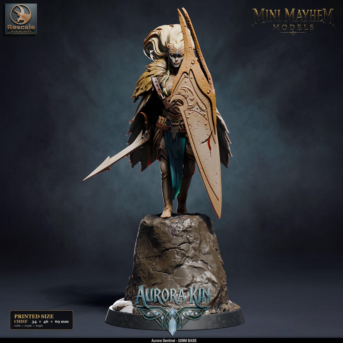 Aurora Sentinel Chief | group photo | DND miniatures  Rescale Miniatures
