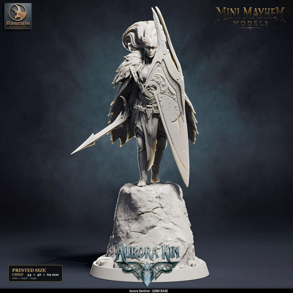 Aurora Sentinel Chief DND miniature  Rescale Miniatures
