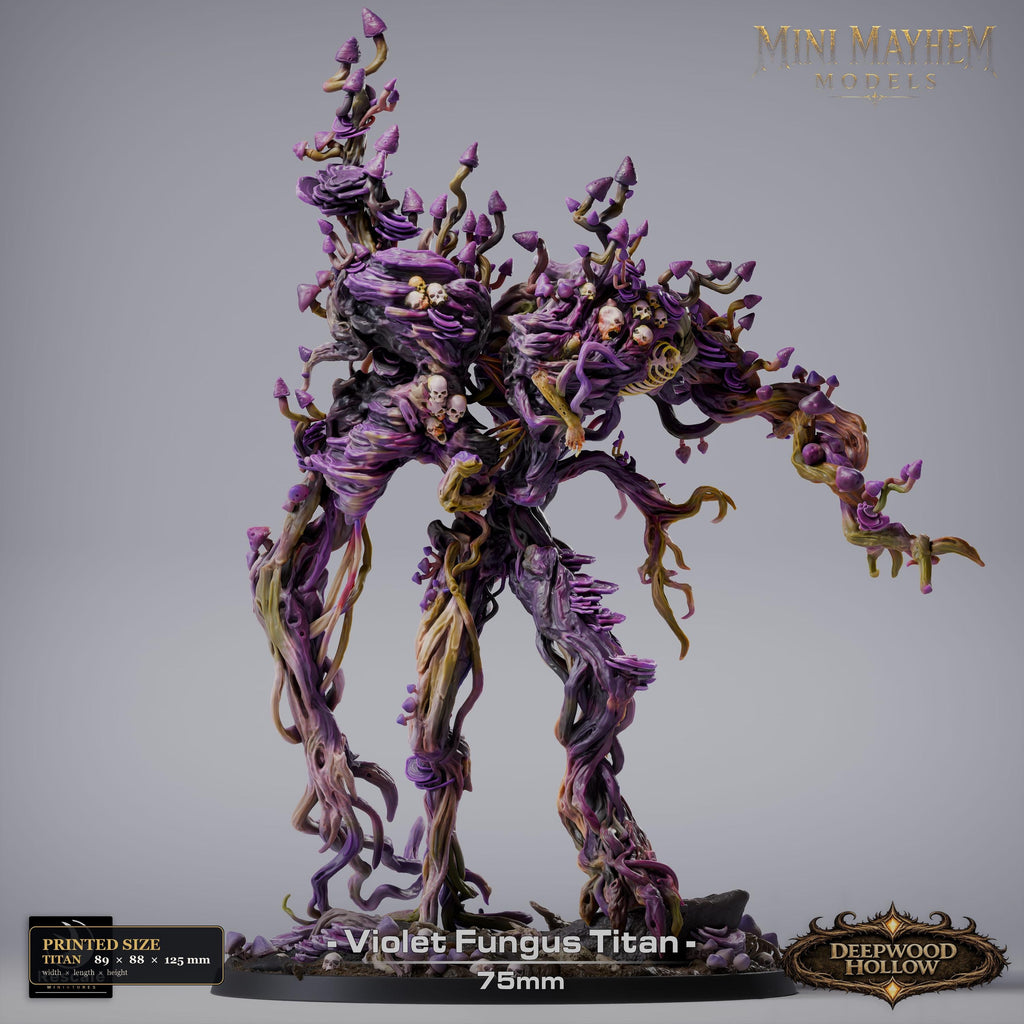 Violet Fungus Titan Deepwood Hollow | group photo | DND miniatures  Rescale Miniatures