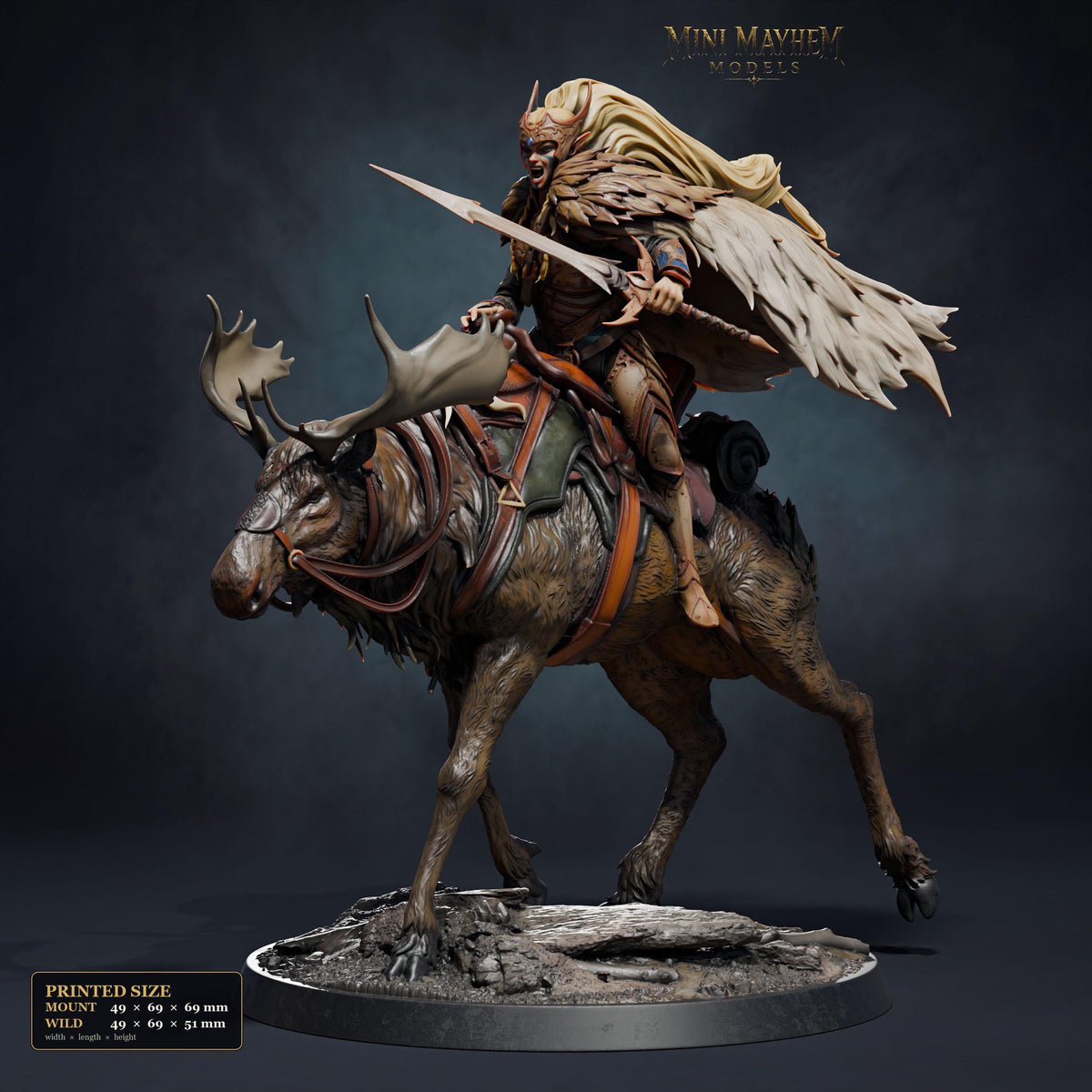 Aurora Elk-Knight Walk | group photo | DND miniatures  Rescale Miniatures