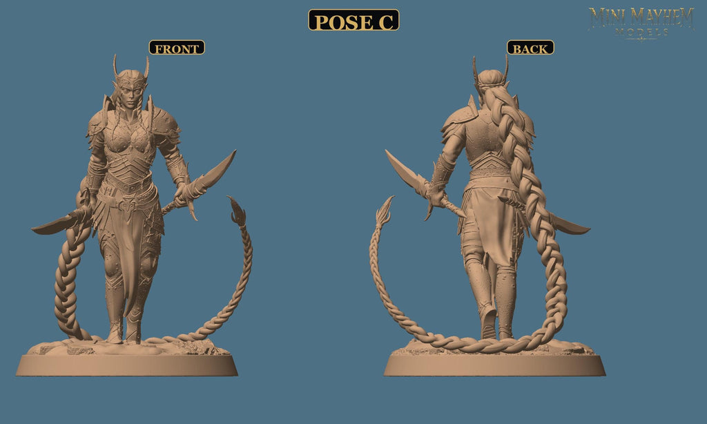Aurora Sentinel Dual Blades DND miniature  Rescale Miniatures