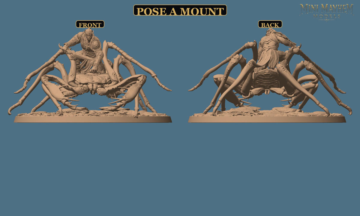 Hollowblade Crawlers Poses A B C Deepwood Hollow | Option: Pose A Wild | front | DND miniature  Rescale Miniatures
