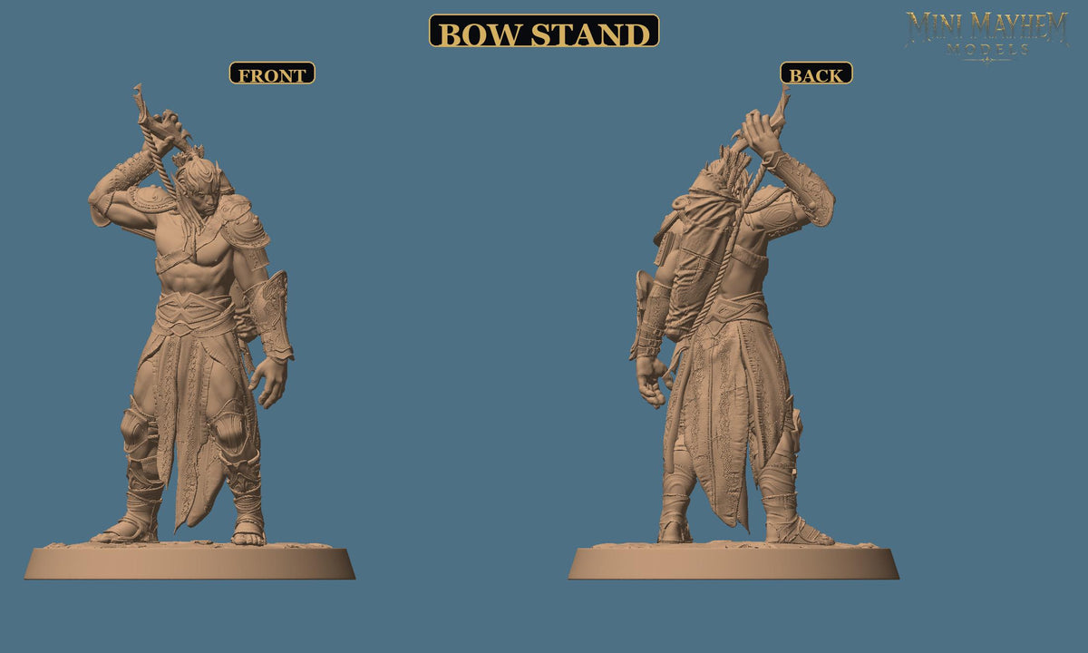 Hollow Blades Dark Elf Archer Deepwood Hollow DND miniature  Rescale Miniatures