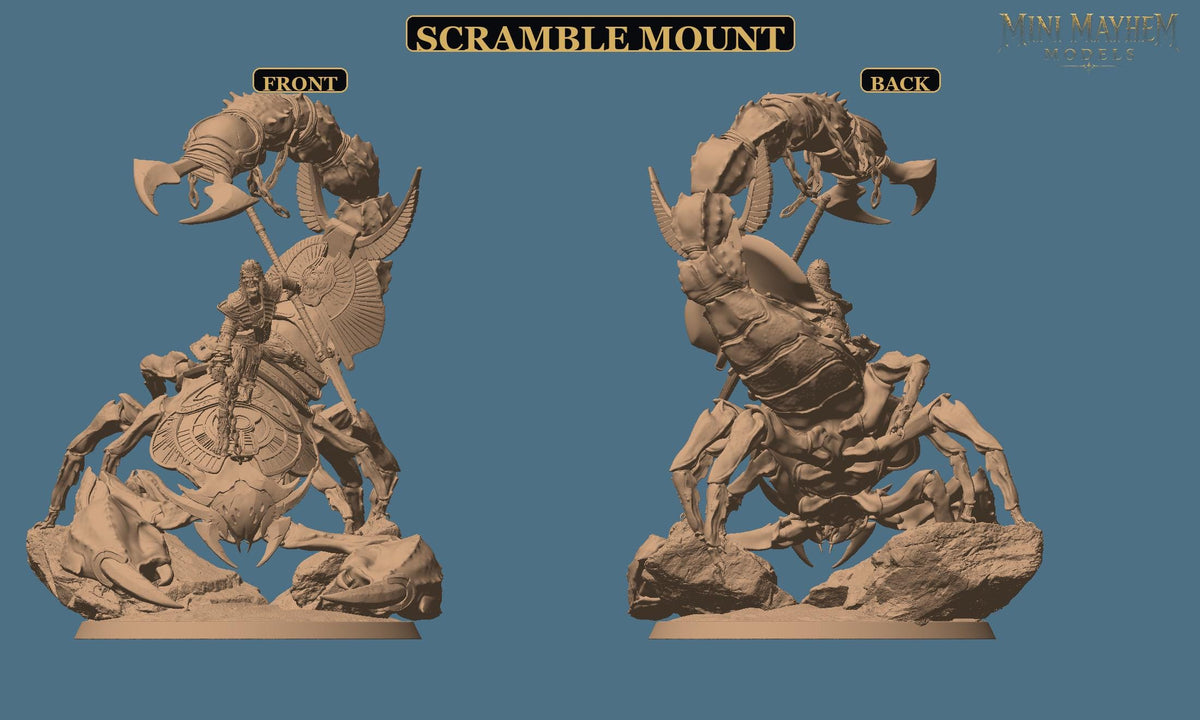 Amenti Legion Scorpion Scramble Turn Sting | Option: Scramble Wild | front | DND miniature  Rescale Miniatures
