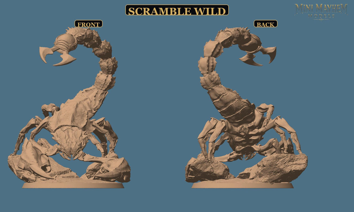 Amenti Legion Scorpion Scramble Turn Sting | Option: Turn Armor | front | DND miniature  Rescale Miniatures