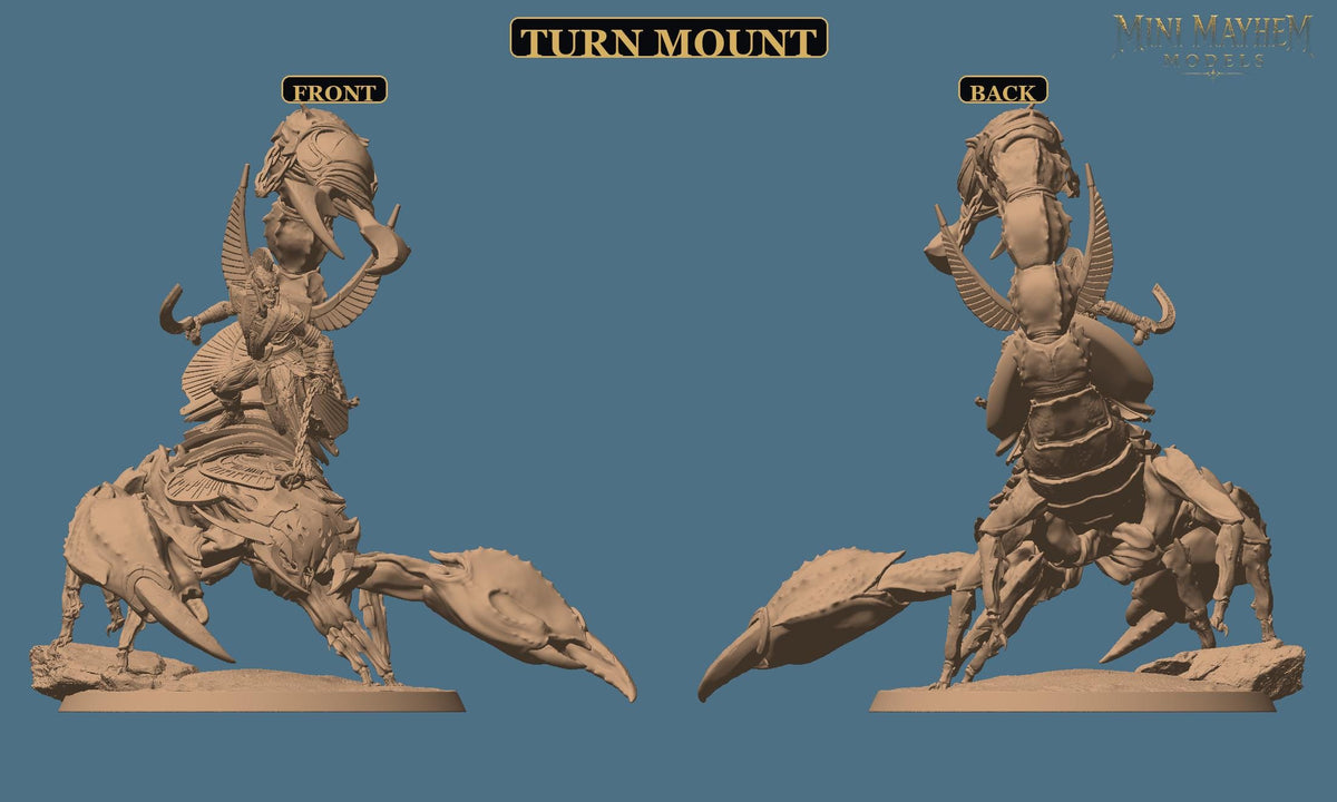 Amenti Legion Scorpion Scramble Turn Sting | Option: Turn Wild | front | DND miniature  Rescale Miniatures
