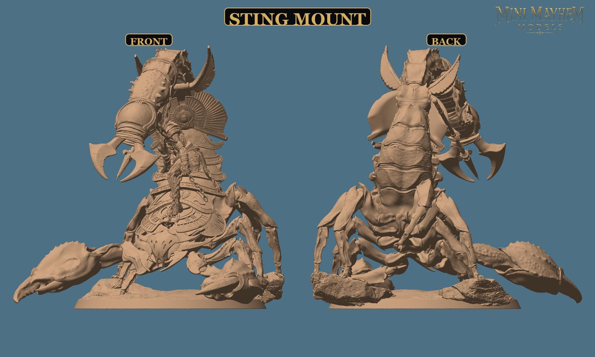 Amenti Legion Scorpion Scramble Turn Sting | Option: Sting Wild | front | DND miniature  Rescale Miniatures