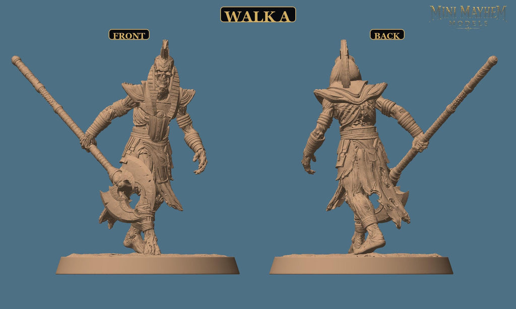 Undead Legion Halberd Sands Dynasty DND miniature  Rescale Miniatures