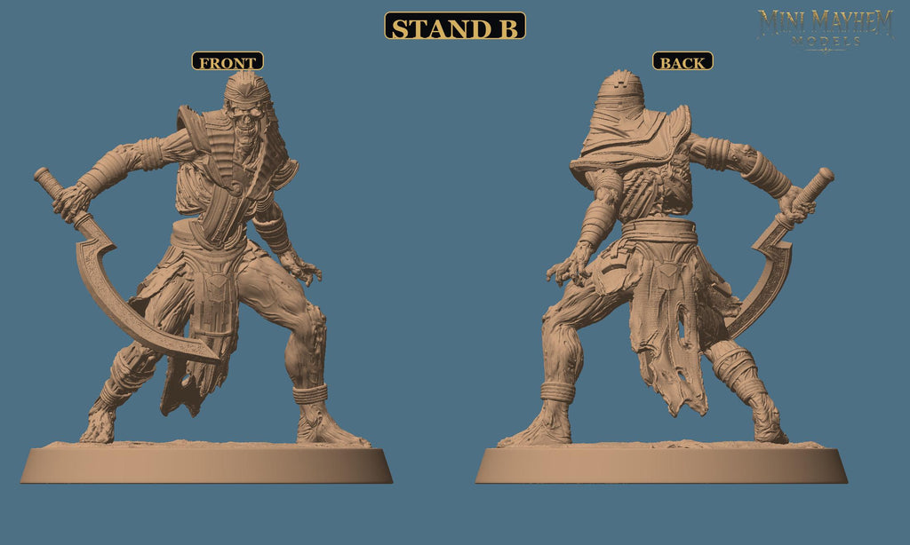 Undead Legion Sword Sands Dynasty DND miniature  Rescale Miniatures