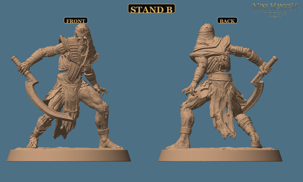 Undead Legion Sword Sands Dynasty DND miniature  Rescale Miniatures