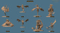 Zicoalt Dragon Rider Totem of the Scalewings | group photo | DND miniatures  Rescale Miniatures