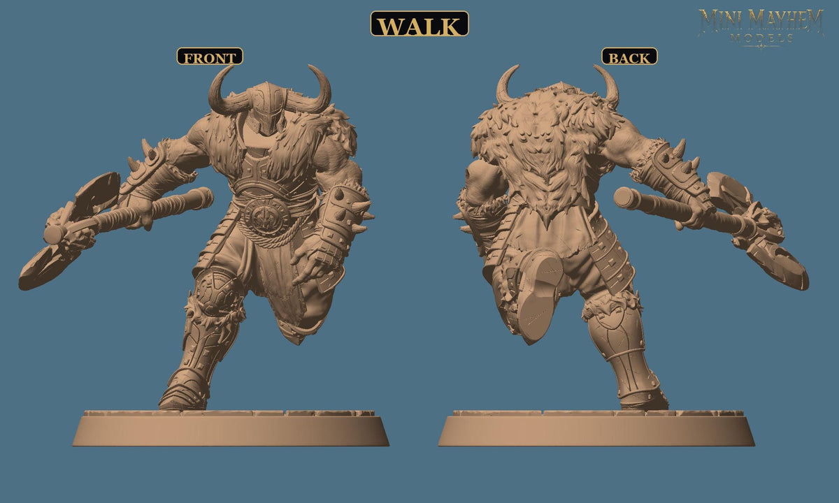 Unchained Immortal Greataxe Unchained Dynasty DND miniature  Rescale Miniatures