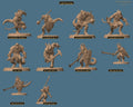 Lizardman Elite Warfang Totem of the Scalewings | group photo | DND miniatures  Rescale Miniatures