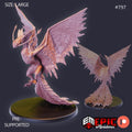 Snow Wyvern Option #797 front DND miniature Norse Raiders 16k resin