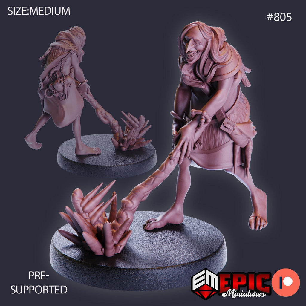 Winter Hag Option #805 front DND miniature Norse Raiders 16k resin