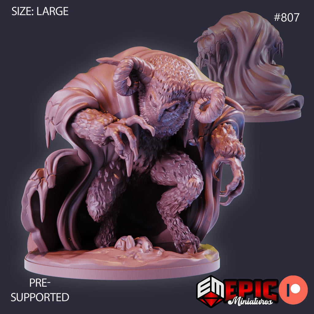 Owl Goddess Option #807 front DND miniature Norse Raiders 16k resin