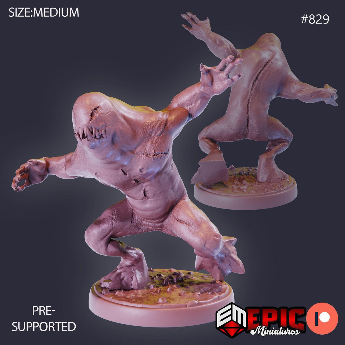 Dimensional Shambler Option #829 front DND miniature Endless Nightmare 16k resin