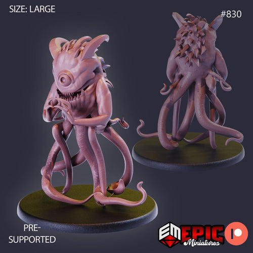 Abyssal Lurker Option #830 front DND miniature Endless Nightmare 16k resin