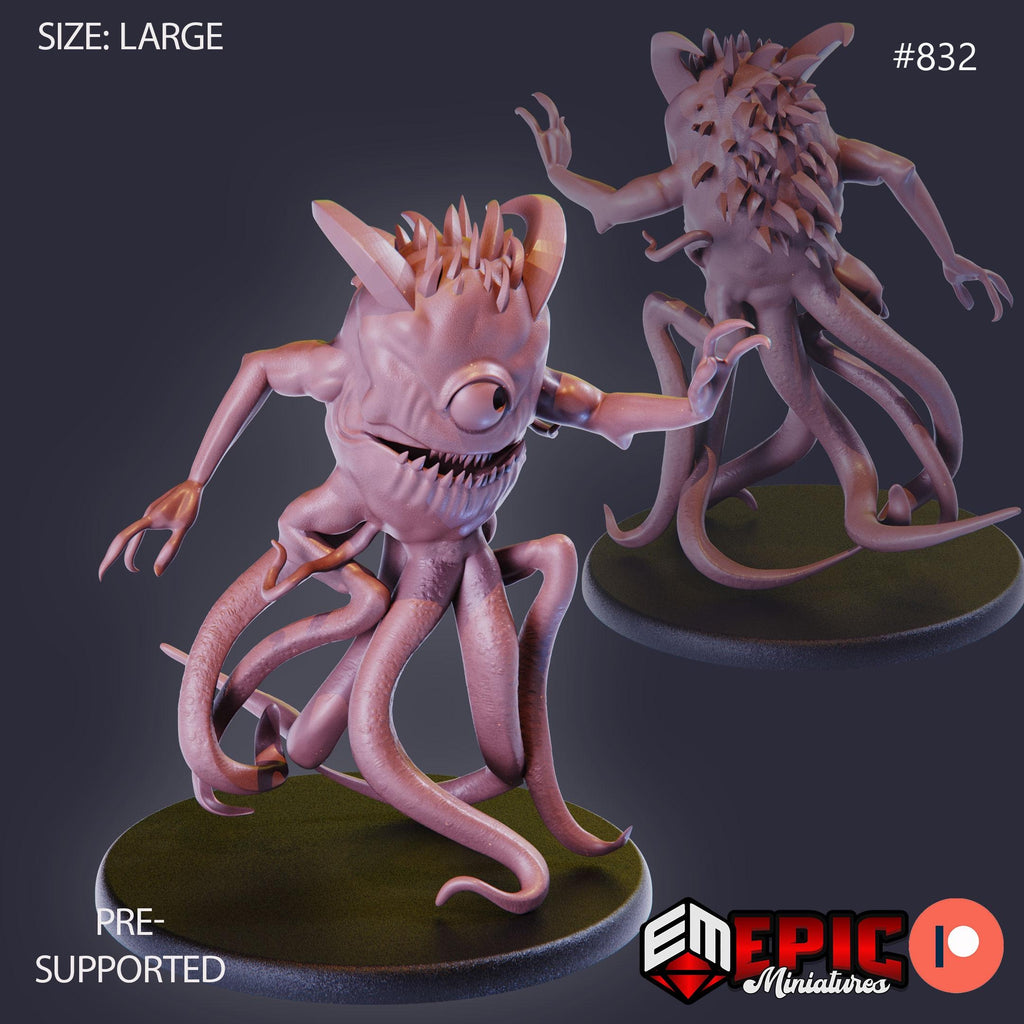 Abyssal Lurker Option #832 front DND miniature Endless Nightmare 16k resin