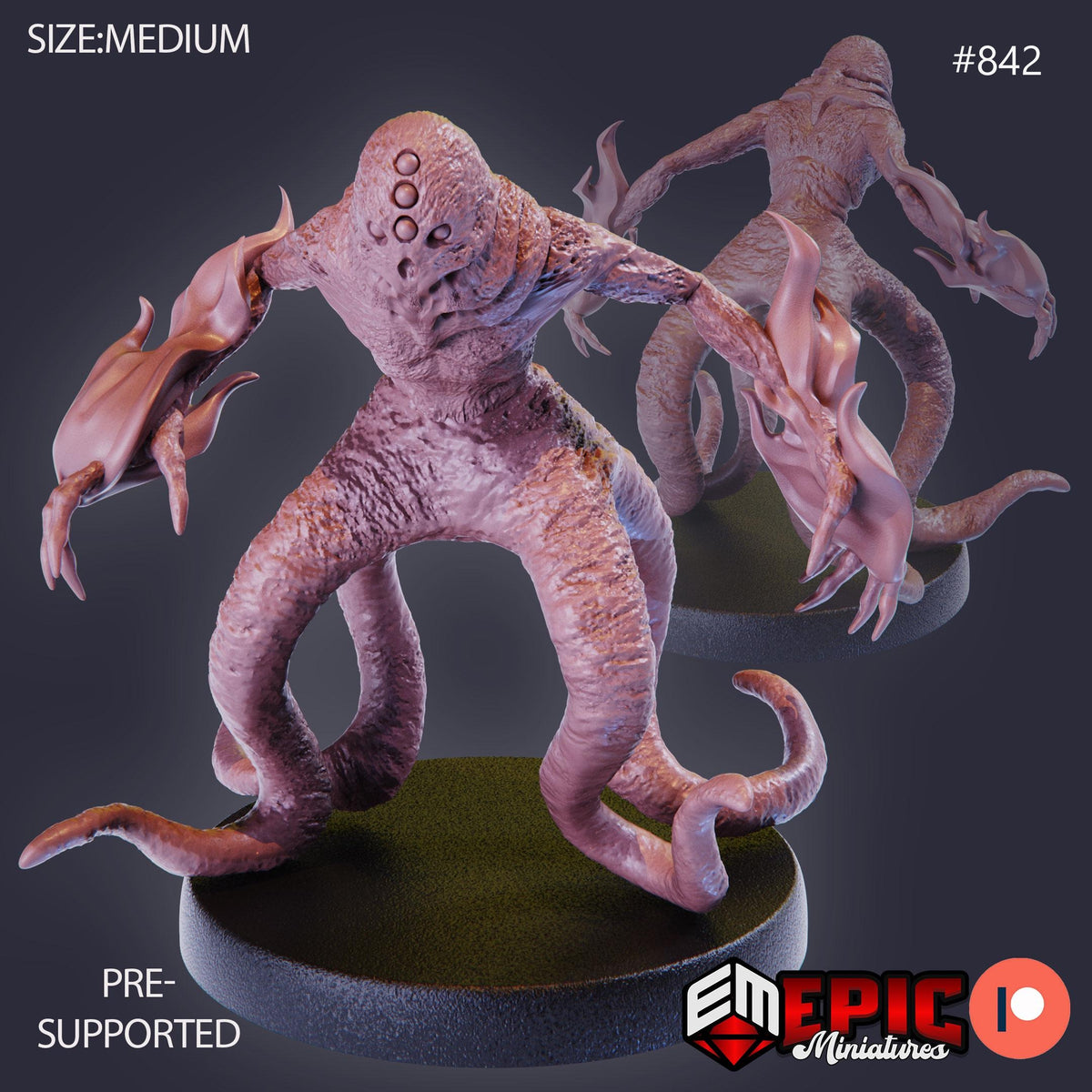 Shoggoth Option #842 front DND miniature Endless Nightmare 16k resin