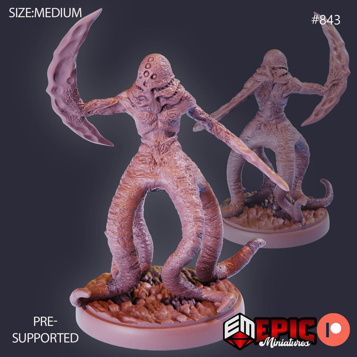 Shoggoth Option #843 front DND miniature Endless Nightmare 16k resin