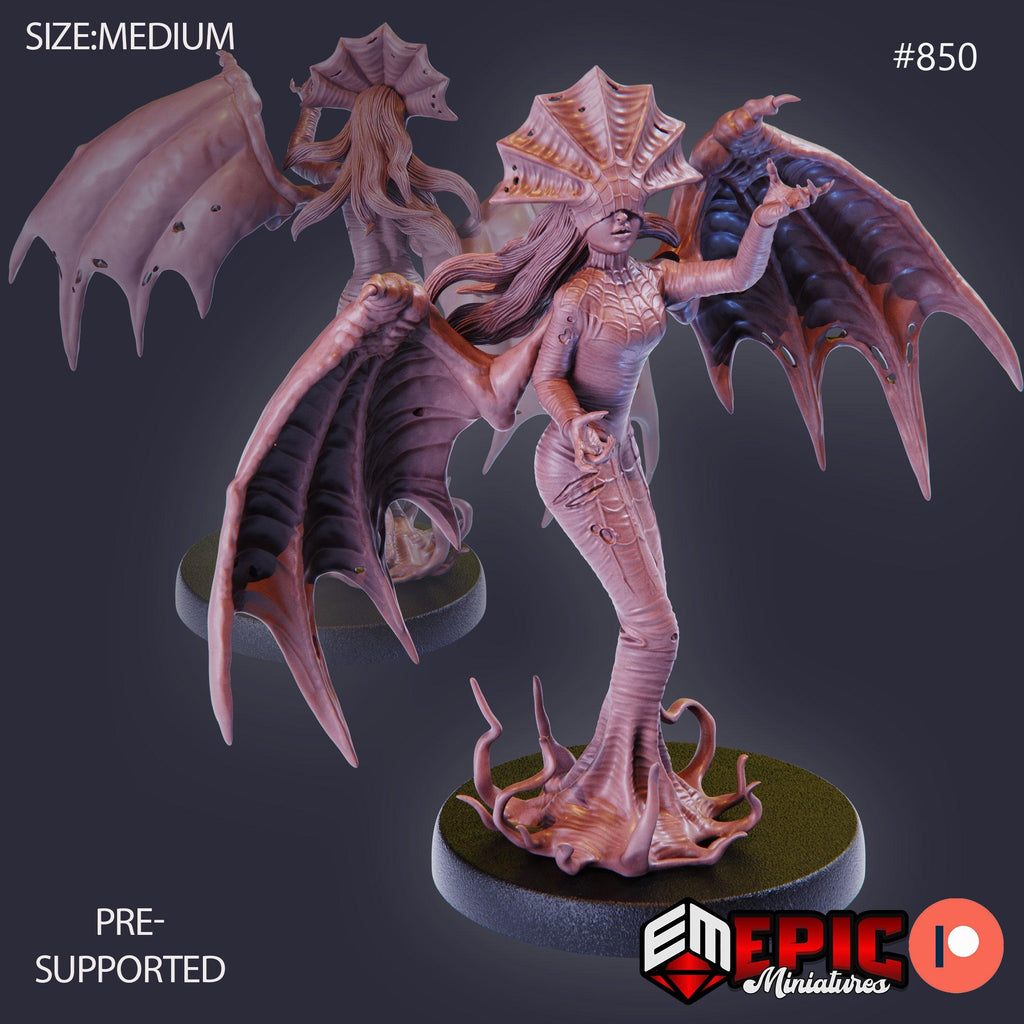 Atlachs Daughter Option #850 front DND miniature Endless Nightmare 16k resin