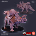 Triceratops Mount Option #868 front DND miniature Lost Paradise 16k resin