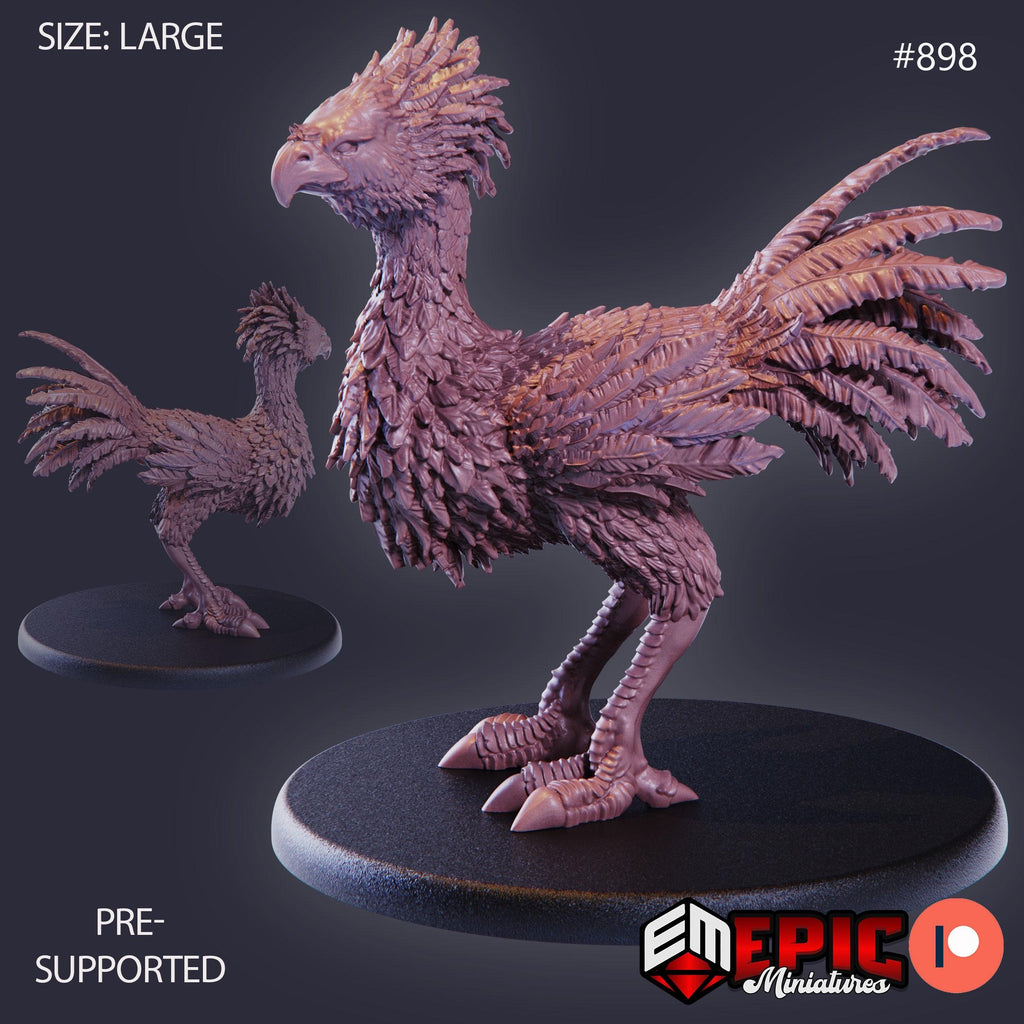 Terror Bird Option #898 front DND miniature Lost Paradise 16k resin