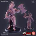 Dinosaur Tribe Option #902 front DND miniature Lost Paradise 16k resin