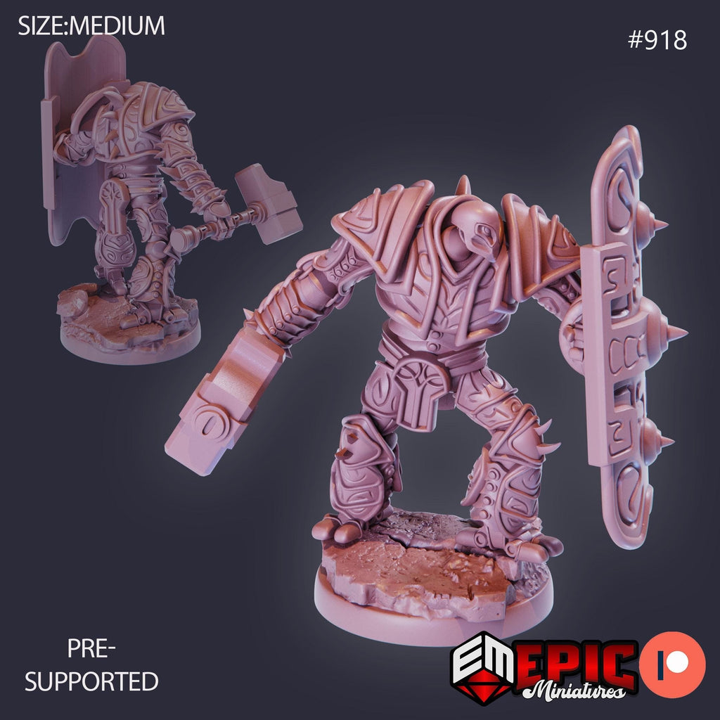 War Construct Juggernaut Option #918 front DND miniature Gear Town 16k resin