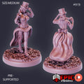 Mechanic Victoria Option #919 front DND miniature Gear Town 16k resin