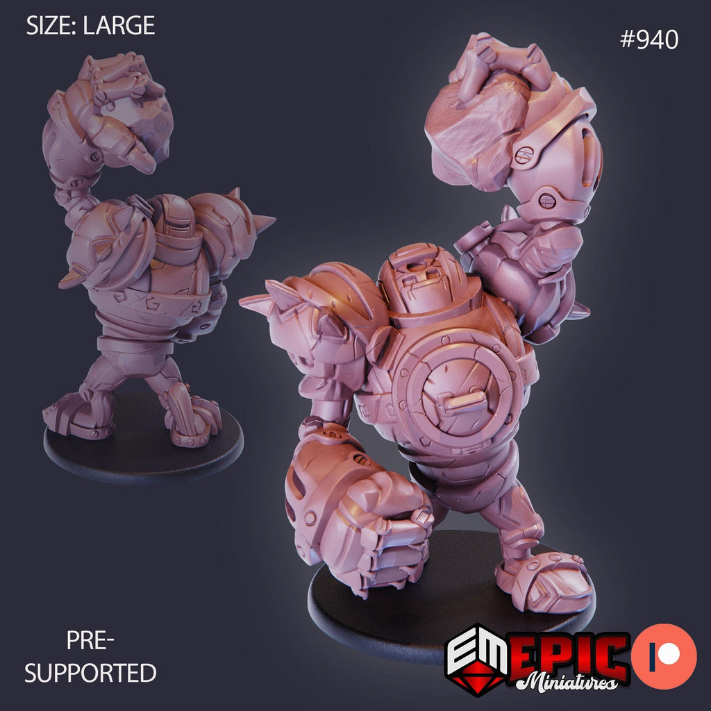 Gate Golem Option #940 front DND miniature Gear Town 16k resin